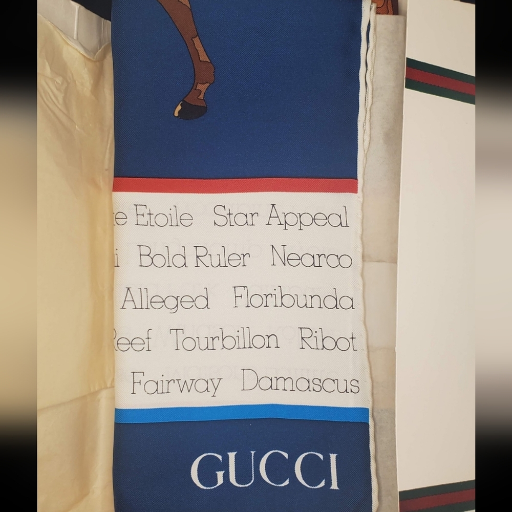 Vintage Gucci Silk Scarf-Rare